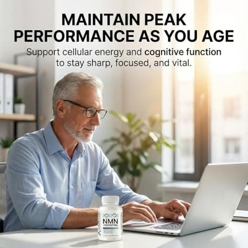 CogniTune NMN Supplement - NMN with Resveratrol, Pterostilbene, Quercetin, Zinc & PQQ for NAD+ Cellular Energy - Longevity Support for Healthy Aging & Brain Function, 1115mg - Thumbnail 2