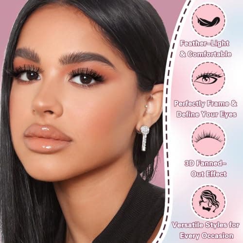 Lash Clusters Kit 800pcs 60D+80D+100D D Curl 10-20mm Eyelash Clusters, Volume Fluffy False Eyelashes DIY Lash Extension Kit Includes Lash Glue & Lash Tweezers, Cluster Eyelash Extensions for Beginners - Thumbnail 3