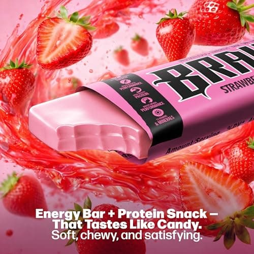Braven Bar Assorted Variety Pack Energy Bars (1.59 oz, Pack of 10) – Energy Chews with 5g Protein – On-the-Go Energy Snacks for Running, and Sports - Gluten Free Snacks for Sustained Energy Boost - Thumbnail 3