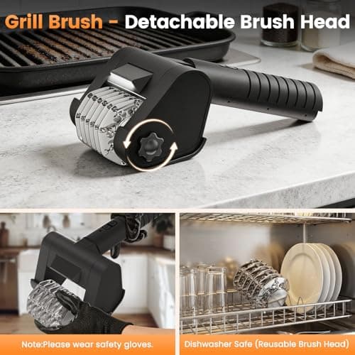 JVGTH Electric Grill Brush BBQ Grill Cleaning Brush - Thumbnail 3
