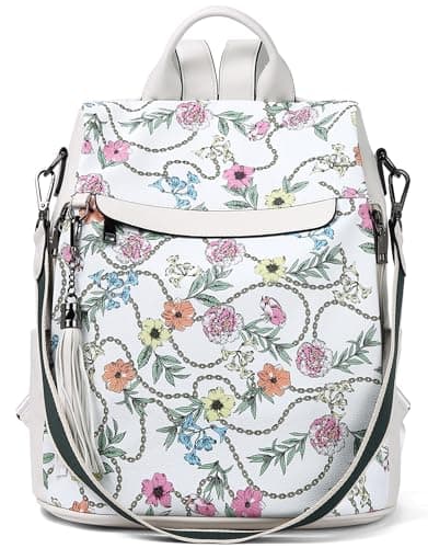 Telena Backpack Purse for Women, PU Leather Anti Theft Travel Purse Shoulder Bags with Tassel - Image 1