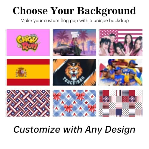 Custom Flag 3x5 ft Personalized with Photo and Text, Personalized Tapestry for Room Wall Decor, Customized American Flag Banner for USA 250th Anniversary & Class of 2026, Pride Feminist Soccer Fan Flags. (Custom) - Thumbnail 2