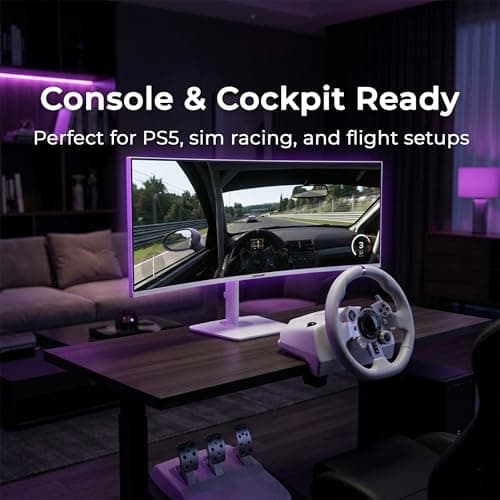 Deco Gear 49" Curved Ultrawide Gaming Monitor | 32:9 | 3840x1080 | 144Hz | 3000:1 | E-LED | 2 HDMI | 2 Display Port - Exclusive White Edition, an American-Owned & Operated Company - Thumbnail 5