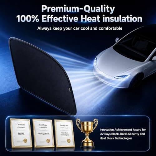 Car Window Shades for Baby (100% UV & Sun Block) Car Side Windows Covers Sun Shades for Baby in Car,Easy-Install Nano Ice-Crystal Coating-Universal Fit (Medium),2 Packs - Thumbnail 6