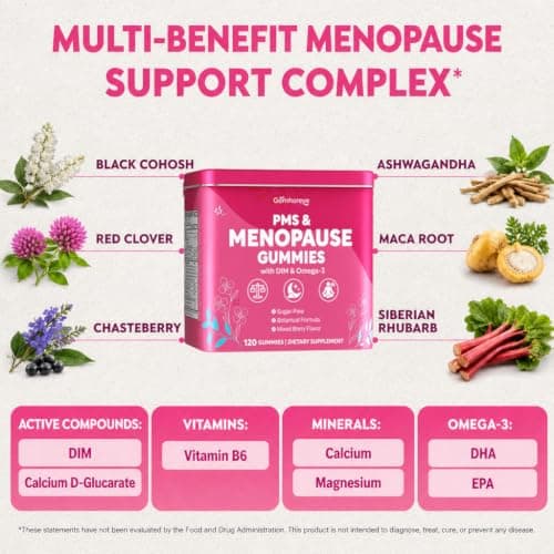 Menopause Supplements for Women - Menopause Support Gummies, Perimenopause, - Thumbnail 4