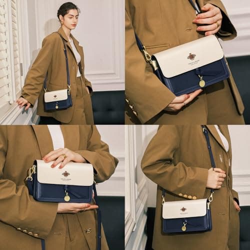 Cnoles Crossbody Bags for Women Leather Small Cell Phone Purses for Lady Mini Travel Purse Shoulder Bag with Adjustable Strap - Thumbnail 2
