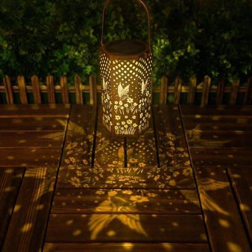 Mothers Day Gifts for Mom Grandma - Birthday Gifts for Women, Hummingbird Solar Lanterns Outdoor Waterproof, Garden Decor for Outside - Thumbnail 4