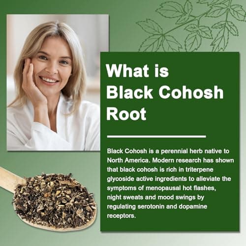 Black Cohosh Gummies for Menopause Hot Flashes - Natural Menopause Relief, Mood Swings & Hormonal Balance - Vegan-Free 60 Gummies - Thumbnail 4