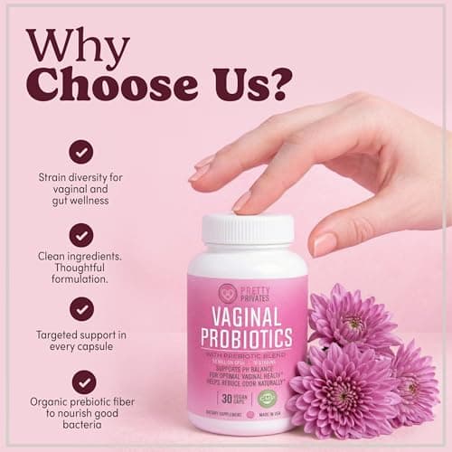 Pretty Privates Vaginal Probiotics for Women - Vaginal Health - PH Balance from a Probiotic Supplement - Not a Suppository - 60ct - Thumbnail 6