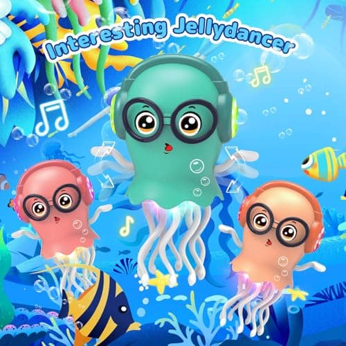 Zonopy Dancing Jellydancer Baby Toy, Crawling Infant Tummy Time Toy,Dancing Loud Music Crawling Walking Toys for 3 4 5 6 7 8 Year Old Kids Boy Girl Birthday Gifts, Interactive Relax Fidget Gifts - Thumbnail 2