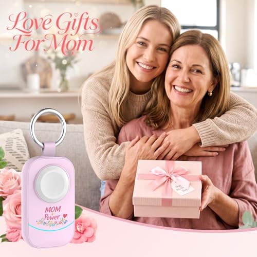 Mothers Day Gifts for Mom Power – Portable Charger with Keychain for Apple Watch, Magnetic Wireless Charging for iWatch, Mom Gifts for Travel - Thumbnail 2