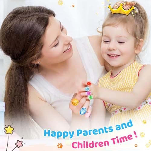 100pcs 3-Size Gem Diamond Rings Toys for kids&Unisex Adult,Bulk Plastic Ring Princess Party Favors Dress Up Jewel Ring,Goodie Bag Stuffers Fillers Carnival Prizes, Little Girl Christmas Birthday Gift - Thumbnail 6