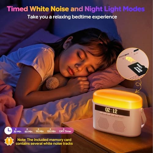 Karaoke Machine for Kids & Adults with 2 Wireless Mics 2400mAh Portable Bluetooth Karaoke Speaker with Timer White Noise & Night Light High Power Dual Speaker LED Display Home & Outdoor Party - Pink - Thumbnail 2