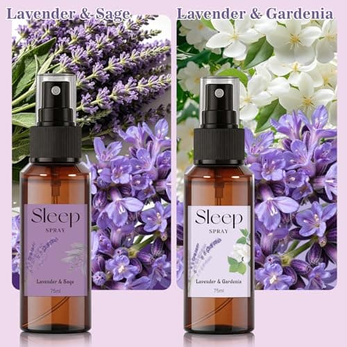 SCENTORINI Sleep Spray, 5.07 oz Pillow Spray with Lavender Essential Oil for Sleep Calming, 2 Pack Relaxing Aromatherapy Pillow Mist for Bedding, Liners, Sheets, Room Spray Air Freshener - Thumbnail 2