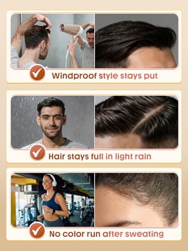 SHEGLAM HAIR Volume Boost Fiber Fix Setting Mist (1 fl oz), Instant Film, 72H Hold Windproof Waterproof, Sweatproof No Color Run, Hairline Enhancer Volumizing Spray for All Hair Types-30ml - Thumbnail 4