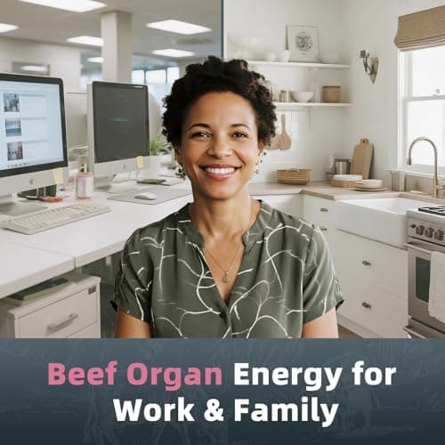 Alliwise 2 Pack Beef Organ Supplement for Women - Supports Female Hormonal Balance, Energy & Overall Wellness, 100% Grass Fed Beef Organs Complex: Liver Uterus* Heart & 3 More, (2 Capsules Daily) - Thumbnail 5