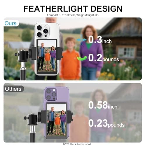 Thrygo Selfie Monitor Screen, Wireless Magnetic Back Camera Monitor with Metal Body, 4K 30fps Recording & Bluetooth for TikTok/Photo/Vlog/Live Stream, Must-Have Fashion Accessory for iPhone & Android - Thumbnail 2