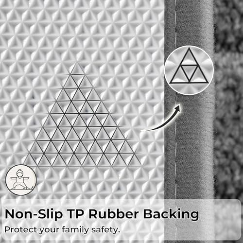 GRANNY SAYS Deep Gray Bathroom Rug Mat, Bath Mats for Bathroom Non-Slip, Super Soft and Water Absorbent, Extra Large Bath Rugs, Microfiber Long Bath Rugs for Floor, Tub and Shower,71" x 24" - Thumbnail 6