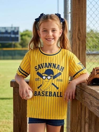 Toddler Baseball Shirts for Boys Girls Baseball Team Fan Jersey Shirt Kids Ballgame Tee Funny Game Day Short Sleeve Tops - Thumbnail 3