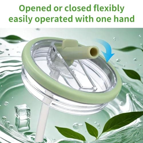 Aooiiysd 2 Pack Stanley Lids 40 oz Leakproof, Replacement Fit for Stanley Quencher H2.0 (Only), Spill-Proof Design, High-End Anti-Fall And Heat-Resistant Material Cup (Purple) - Thumbnail 5