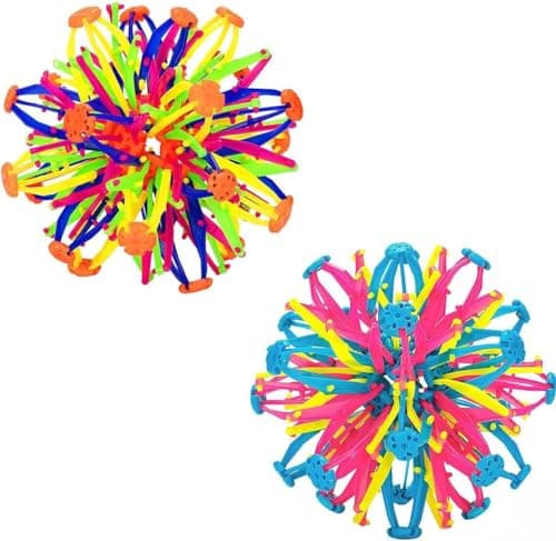 Kocasall Expanding Sphere - Anxiety Relief Sensory Ball for Kids & Adults - Expandable Breathing Magic Toy Suitable for Yoga, ADHD, Anxiety, Autistic (2Pcs 12.8IN) - Image 1