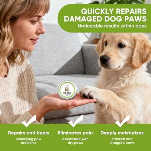 GUOYAOLIFU Pet Paw Balm, Organic Dog Paw Pad Balm Protector, Moisturizer & Soother for Dry, Cracked Pads| Cat Wax & Cream, Helps Protect & Heals Cracked Paws (60g /2oz) - Thumbnail 4