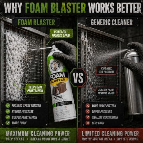 Leak Saver Foam Blaster AC Coil Cleaner for AC Unit 3-Pack | No Rinse Formula for Evaporators & Condensers | Neutral Citrus Scent - Thumbnail 3
