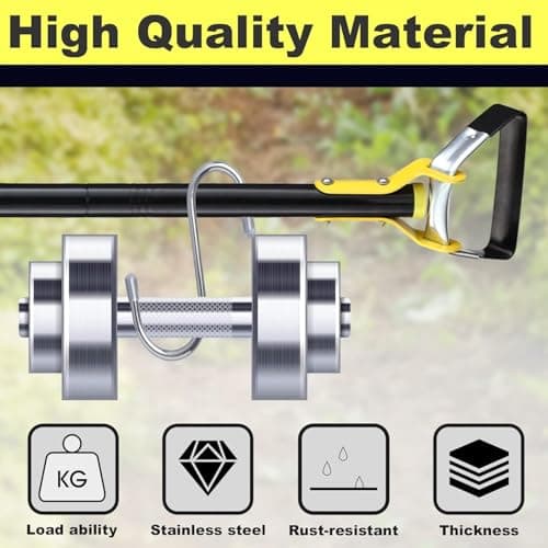 Bird Twig Garden Hoe for Weeding - Sharp Push Pull Blade,Stainless Steel Stirrup Weeder Hoe, 30-54 Inch Adjustable, Stand Up Loop Weed Hoe Tool for Women Seniors - Thumbnail 6