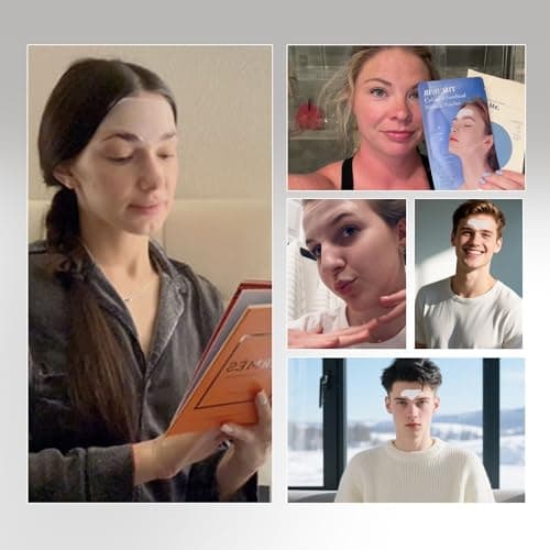 Auteek Forehead Wrinkle Patches Overnight 14pcs with Collagen & Vitamin E, Anti Wrinkle Patches for Forehead Filler & Deep Line Treatment, jelly forehead patches for Gentle Skin Care Solution - Thumbnail 4