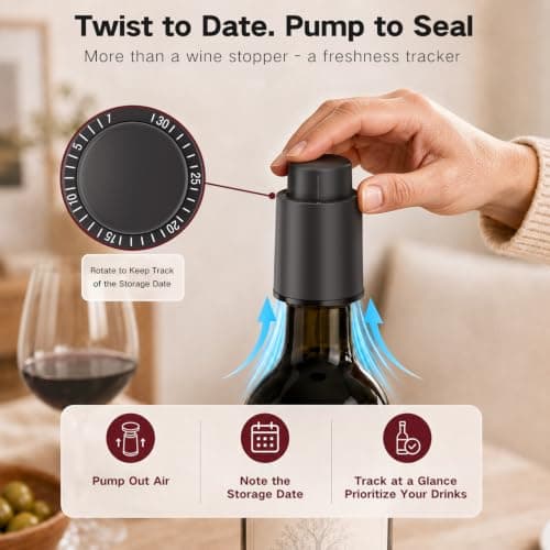 Electric Wine Opener Rechargeable, BABONIR 7-in-1 Wine Gift Set - Thumbnail 4