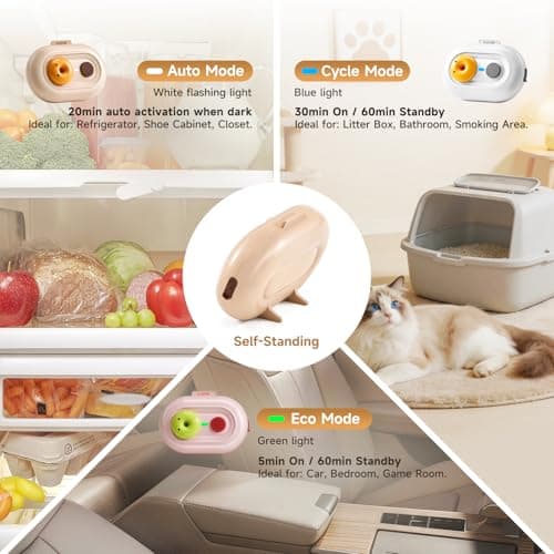 Kavor Refrigerator Deodorizer, Rechargeable Odor Eliminator - Thumbnail 4