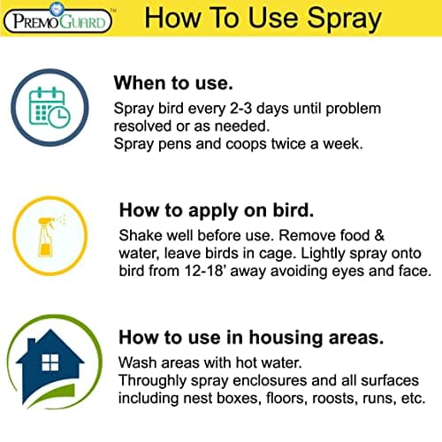 Premo Guard Poultry Spray - 128 oz - Kill Scaly Leg, Mites, Fleas, Lice, & Other Pest on Chickens and in Coops - Natural Plant Based Oils for Control, & Prevention - Family Safe with No Egg Withdrawl - Thumbnail 4