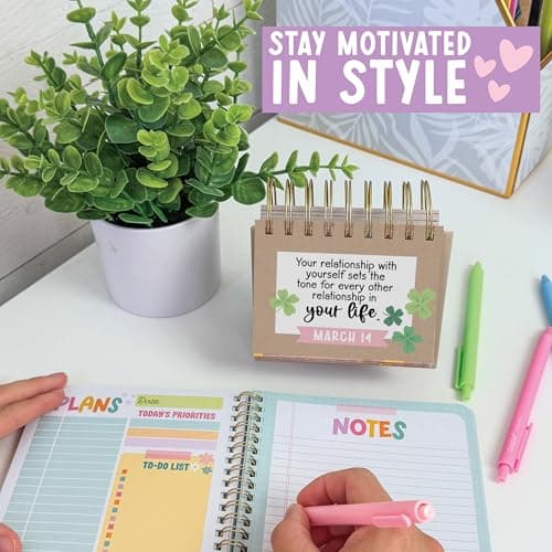 Hadley Designs Daily Motivational Quotes for Desk - Inspirational Desk Calendar 2026, Motivational Desks Calendars 2026, Perpetual Calendar, Daily Affirmations for Women, Teacher Appreciation Gifts - Thumbnail 6