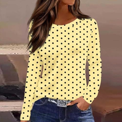 Under Scrubs for Women Long Sleeve Slim Fit Yellow Medium - Thumbnail 2