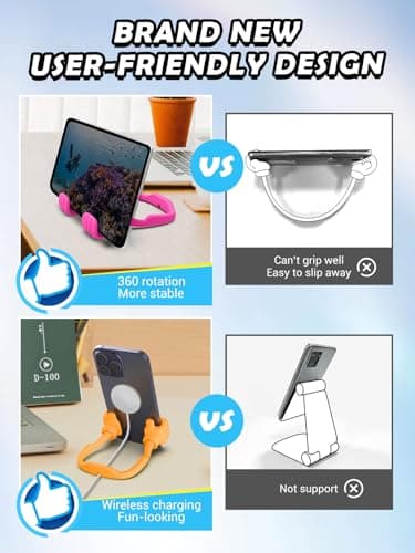 Gifts for Mothers Day Teens Girls Boys Kids Adults Gifts Cell Phone Stand: UPGRADE Adjustable Thumbs Up Lazy Phone Holder for Desk Fun Gadgets Birthday Gift Ideas for Teenager Women Trendy Stuff - Thumbnail 5