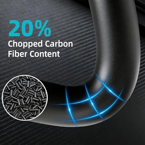 IEMAI 3kg PA6 Carbon Fiber Nylon Filament 1.75mm Matte Black, Industrial PA6-CF 3D Printer Filament with Extremely Strength & Rigidity, Abrasion & High-Temperature Resistant - Thumbnail 2