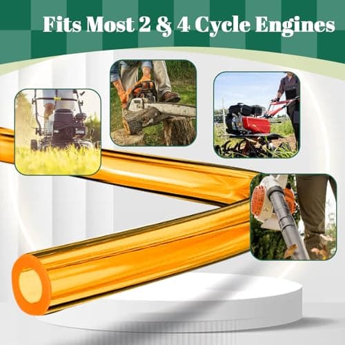 SSFOLPFEE Premium TPU Fuel Line Kit 3 Sizes (3mm ID/5mm OD, 5mm ID/8mm OD, 6mm ID/9mm OD), 6.6ft Each, with 12 Steel Clamps, Universal Gas Diesel Fuel Hose for Lawn Mower Chainsaw Small Engines - Thumbnail 4