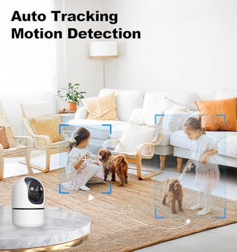 Gyliziex Indoor Security Camera 2 Packs, 2K 5G WiFi Baby/Pet/Dog/Nanny Cameras for Home Security, 360 PTZ Security Cameras with US Servers Phone App, 911 One-Tap Call,AI Smart Detection - Thumbnail 3