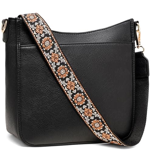 GEMIU Hobo Crossbody Bag for Women, Vegan Leather Multipocket Crossbody Purse with Adjustable Wide Strap - Image 1