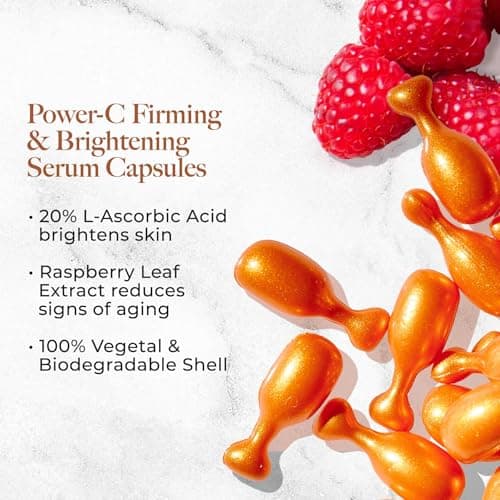 Borghese Power-C Serum, 50 Capsules - L Ascorbic Acid Vitamin C Serum 20% with Vitamin E for Fine Lines, Wrinkles, & Firmness, for All Skin Types - Thumbnail 3