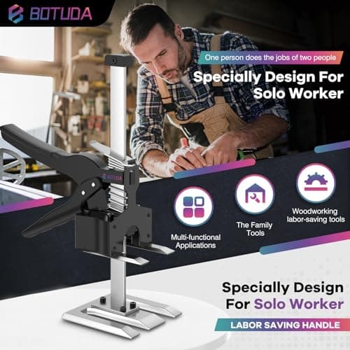 BOTUDA 2026 New Labor Saving Arm Jack Handle (2Pack) 12 in Lifting Jack Tool, Multifunctional Furniture, Cabinets Door Panel and Windows Lifting, Raised by 6.7 inches, Bearing 360LBS - Thumbnail 2