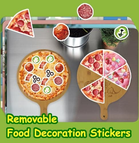 Dino Fun Cooking Sticker Book, Create & Play with 200+ Removable Food Stickers & 11 Playful Kitchen Scenes for Kids 3-6 - Thumbnail 3