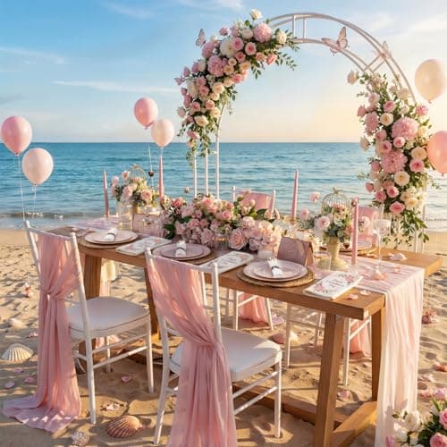 KIRE 175PCS Pink Plates Disposable - Heavy Duty Pink and Gold Plastic Plates Dinnerware Sets - 25 for Dinner 25 for Dessert 25 Pre Rolled Napkins 25Cups for Spring/Wedding/Party/Baby Shower - Thumbnail 5