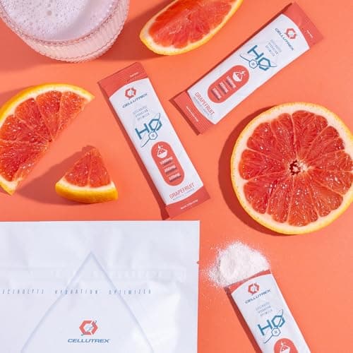 Cellutrex® H2O Electrolytes – Electrolyte Powder Drink Mix, Zero Sugar, Natural Himalayan Salt Hydration Packets for Recovery and Wellness, FSA-HSA, Grapefruit, 20 Sticks - Thumbnail 3