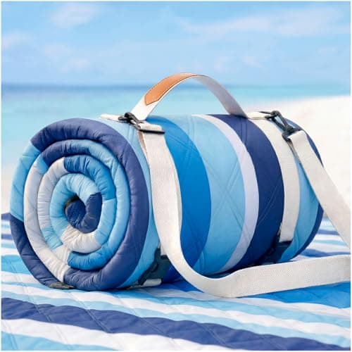 Waterproof Beach Blanket Picnic Outdoor Camping Mat Oversized Extra Large Foldable Sandproof Sand Free Resistant Big XL Giant Towel Hawaii Honeymoon Essentials Women Summer Must Have Vacation Gift - Image 1