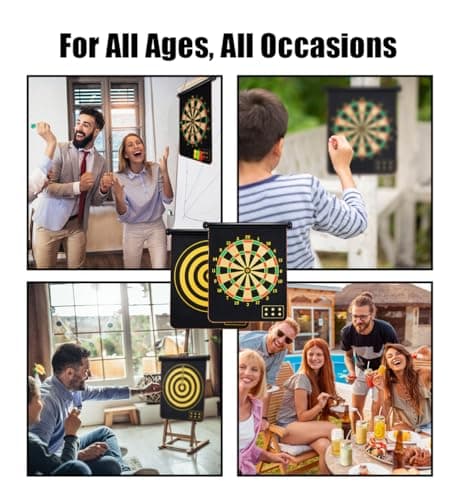 Givevan Magnetic Dart Board for Kids, Gifts Ideas for Teenage Boys Girls, Dartboard Games, Toys for Teen Age 6 7 8 9 10 11 12 13 14 15 16 Years, Cool Stuff for Christmas, Room Decor - Thumbnail 5