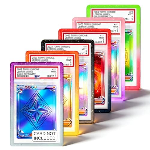 RCPLAGA PSA Slab Bumper: 6 Pack TPU Slab Protector Bumper Guard for PSA Graded Cards ONLY | Limited Edition Gradient Slab Edge Protector Case - Image 1