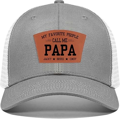 My Favorite People Call me Grandpa Hat Adjustable Baseball Cap Christmas Father's Day Birthday Gifts for Dad Trucker Hat