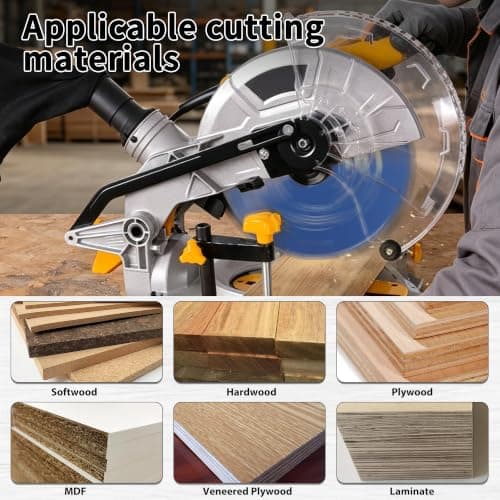 SawWorks 10 Inch 40T Circular Saw Blade ATB Carbide Tipped, Fine Finish Wood Cutting Saw Blade with 5/8" Arbor for Table Saws & Miter Saws - Thumbnail 4