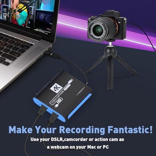 SUDTREEV HDMI Capture Card for Nintendo Switch 2, 1080P 60FPS, Blue - Thumbnail 6